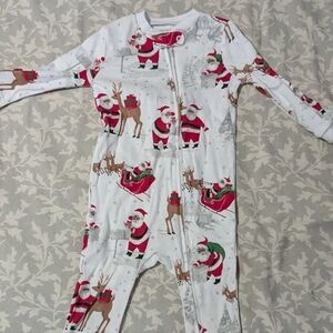 Pottery Barn Kids Heritage Santa Organic Pajamas